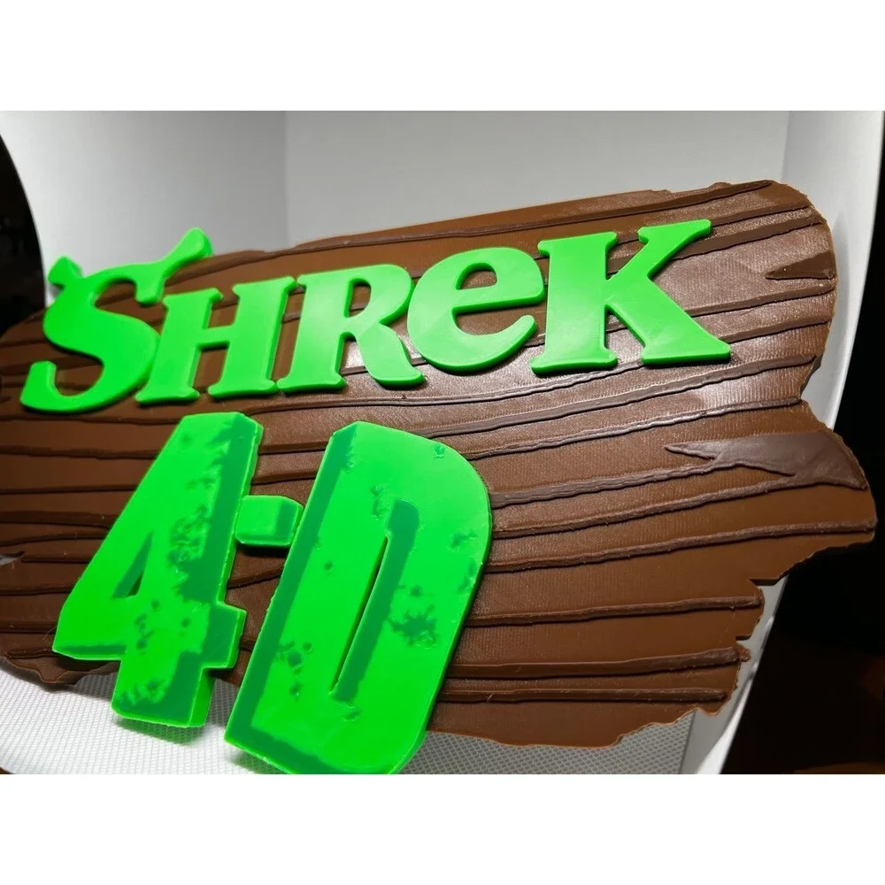 Shrek 4D The Ride Universal Studios Orlando Attraction Sign Display Souvenir